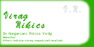 virag mikics business card